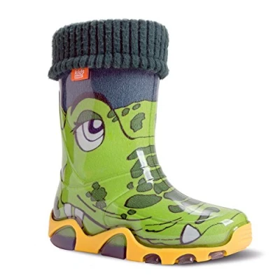 Abbildung von DEMAR Kinder Gummistiefel gefüttert STORMER LUX (Size 34/35 EU) Krokodil