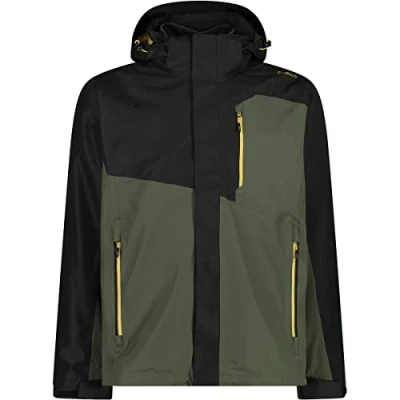 Abbildung von CMP Man Jacket Zip Hood Detachable Inn.Jacket, Man, Nero Oil Green, 50