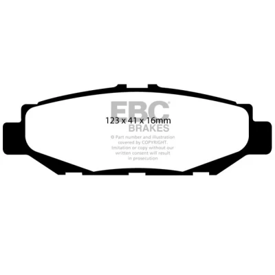 Abbildung von Bremsbelagsatz, Scheibenbremse EBC Brakes DP2848