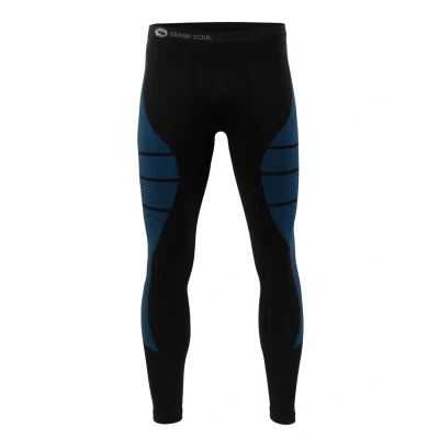 Abbildung von STARK SOUL Herren Ski Funktionswäsche, Outdoor Unterwäsche (L/XL Hose blau/schwarz)