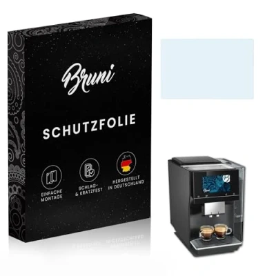 Abbildung von Bruni Schutzfolie kompatibel mit Siemens EQ.700 classic Folie, glasklare Displayschutzfolie (2X)