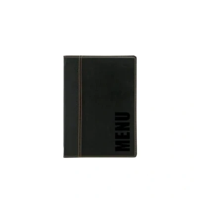 Abbildung von Securit MC TRA5 BL, A4, Leder, PU Kunststoff, Schwarz, Matt, Lack, Abgerundete Ecken