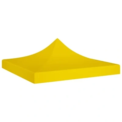 Abbildung von vidaXL Partyzelt Dach UV beständig Wasserbeständig Ersatzdach Dachplane Zeltdach Ersatz Plane für Gartenzelt Pavillon 3x3m Gelb 270g/m²