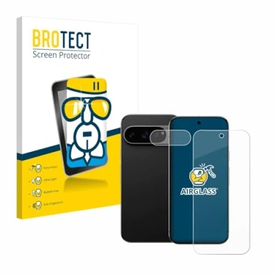 Abbildung von BROTECT Schutzglas für Google Pixel 9 Pro (Display+Kamera) Schutzfolie Panzer Folie Glas [Extrem Kratzfest 9H, Anti Fingerprint, Ultra Transparent]