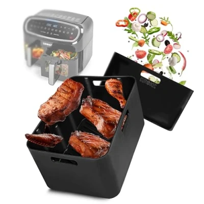 Abbildung von Duronic Heißluftfritteuse, AFL1 Silikonform, Wiederverwendbar, Airfryer Zubehör