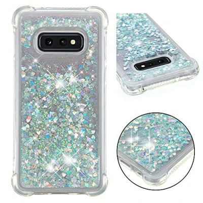 Abbildung von KBIKO zxl Kompatibel mit Samsung Galaxy S10e Hülle, [Silver Back] Mädchen Glitzern Kratzfest Leicht Cover Silikon Anti Fingerabdruck Schutzhülle für S10e.Silver YBL