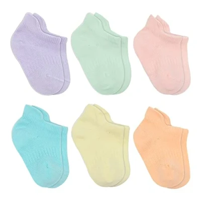 Abbildung von bistyle Baumwolle 6 Paar Baby Socken für Neugeborene Säugling 0 Monate bis 3 Jahre Stopper Nahtlos Jungen Mädchen Kindersocken (as3, age, 6_months, 12_months, Pastelle)