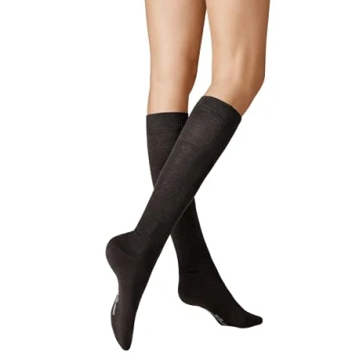 Abbildung von KUNERT Damen Kniestrümpfe Soft Wool Cotton weich Brown mel. 8210 39 42