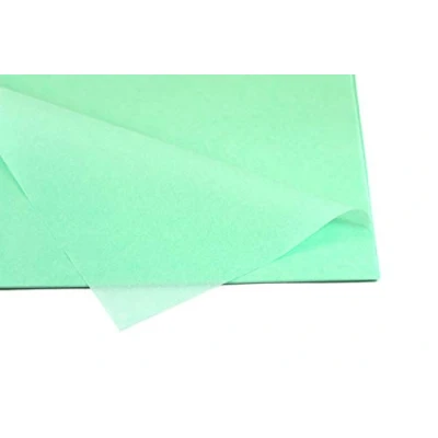 Abbildung von Creativery Seidenpapier Tissue Papier 50 x 75cm 10 Bögen Gestalten Dekorieren Vepacken bunt Farbe mintgrün Mint 513