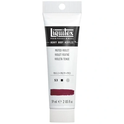 Abbildung von Liquitex 1040502 Professional Heavy Body Acrylfarbe in Künstlerqualität mit ausgezeichneter Lichtechtheit buttriger Konsistenz, 59ml Tube gedämpftes Violett