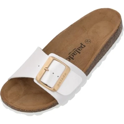 Abbildung von Palado Malta EGS Pantolette flach, Damen, Größe: 43, Weiß Schuhe