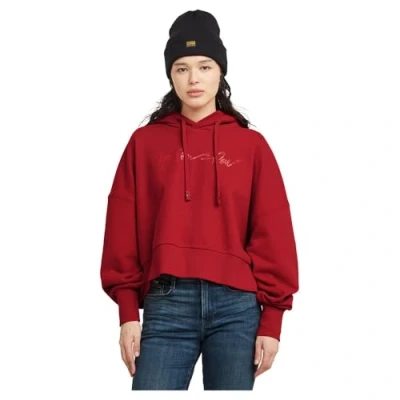 Abbildung von G STAR Gscript Oversized Hooded Kapuzenpullover, Damen, Größe: Large, Baron