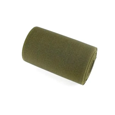 Abbildung von 2 Meter 10cm breites farbiges Gummiband, weiches Stretch Gummiband für Kleidung, DIY Nähzubehör, Armeegrün,