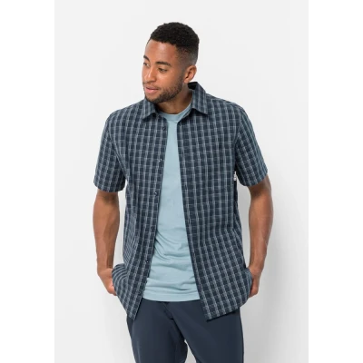 Abbildung von Jack Wolfskin HOT Springs Hemd, Herren, Größe: Large, Night blue checks