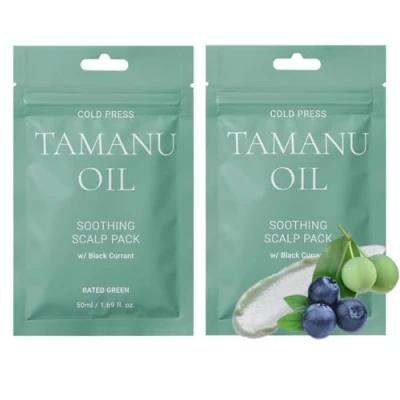 Abbildung von Rated Green COLD Press Tamaru OIL Soothing Scalp PACK W/ Black 2 Haarset, Größe: 100 ml,