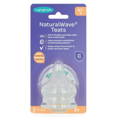 Abbildung von Lansinoh Natural Wave Teats Slow Flow Small 2 stk.