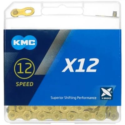 Abbildung von KMC Unisex Erwachsene Ti N X12 12 Fach Kette 1/2&quot; x11/128, 126 Glieder, Gold