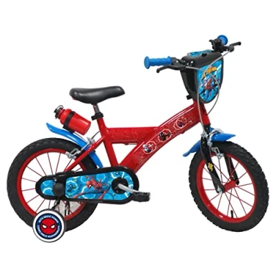 Abbildung von Vélo ATLAS Jungen Kinderfahrrad 14 Zoll Spiderman/Marvel kinderfahrrad14, rot, 35,6 cm