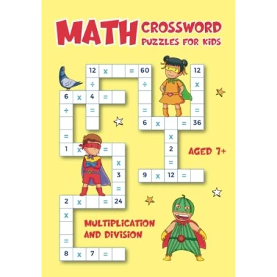 Abbildung von Math Crossword Puzzles for Kids: Criss Cross Workbook Multiplication and Division