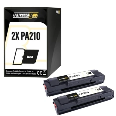 Abbildung von Patronenbob 2X Toner Kompatibel PA210 BK für Pantum P2502W P2500W M6550NW M6500W M6558NW M6608NW M6600NW