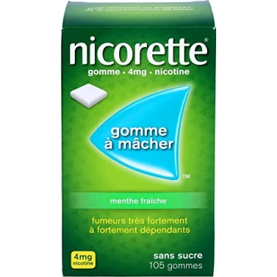 Abbildung von Nicorette Kaugummi 4 mg freshmint Reimport 105 St