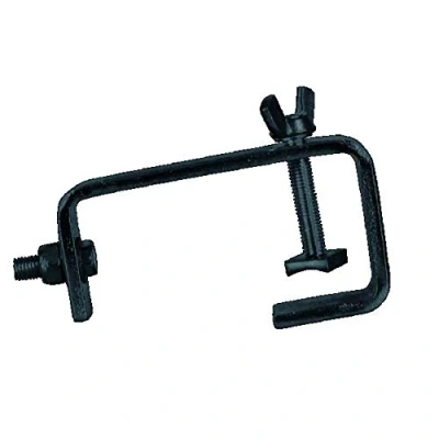 Abbildung von EUROLITE TH 51S Theaterhaken schwarz Montagehaken für 50 mm Rohr, Maximallast WLL 24 kg