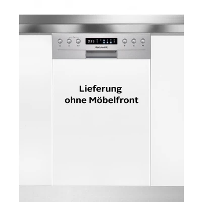 Abbildung von Hanseatic teilintegrierbarer Geschirrspüler &quot;HGTI4582D97710DS&quot;, HGTI4582D97710DS, 10 Maßgedecke