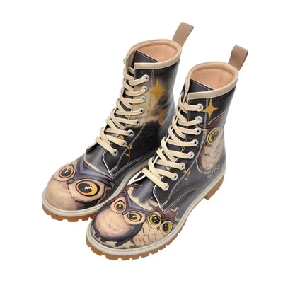 Abbildung von Dogo Squirrel 36 Farbig Schnürstiefelette, Damen, Größe: 36, Braun schwarz Schuhe
