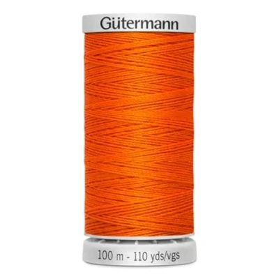 Abbildung von Gütermann Garn M782 Extra stark Nähgarn Polyester 100m Nähmaschinengarn für alle beanspruchten Nähte (351 orange)