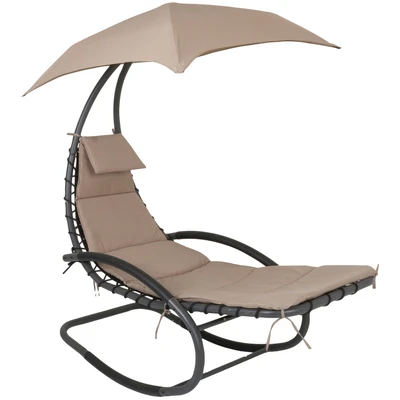 Abbildung von Garden Pleasure Gartenliege &quot;KEROS&quot;, mit Sonnendach