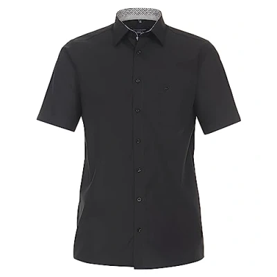 Abbildung von CASAMODA Comfort Fit Hemd Halbarm Haifischkragen schwarz Gr. 41