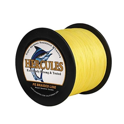 Abbildung von HERCULES Super Cast 100m 2000m Yards Geflochtene Angelschnur 10lb 300lb Test für Salzwasser Süßwasser PE Geflecht Fischdraht Superline 8 Stränge