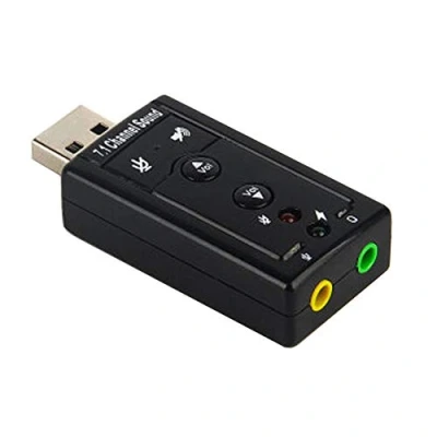 Abbildung von H41 USB Soundkarte Externe Audio Adapter mit 3,5mm Anschluss, Virtual 3D Soundeffekt und 7.1 Surround Sound für Laptop PC Hochwertiger Stereo