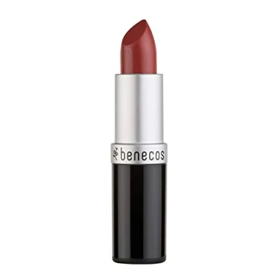 Abbildung von benecos Naturkosmetik Lipstick schimmernd mit Bio Jojobaöl &amp; Bienenwachs soft coral