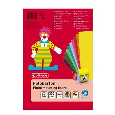 Abbildung von 5 x Herlitz Fotokarton 22x32cm VE=10 Blatt
