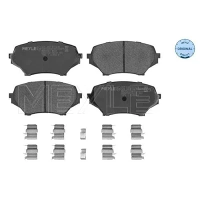 Abbildung von MEYLE 025 242 9714/W Bremsbelagsatz ORIGINAL Quality Vorderachse mit akustischer Verschleißwarnung Anti Quietsch Blech MAZDA: MX 5 3