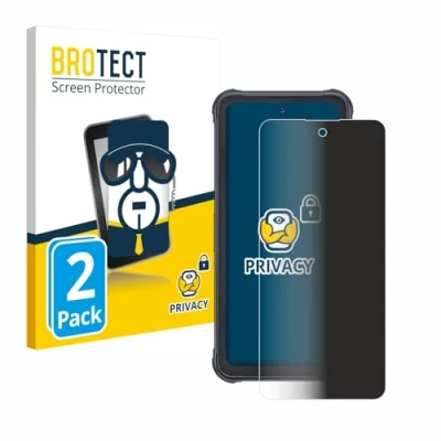 Abbildung von BROTECT (2 Stück Anti Spy Blickschutzfolie für Cubot King Kong 8 Privacy Screen Protector [Displayschutz Folie, Sichtschutz, Blaulichtfilter]