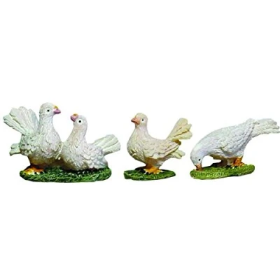 Abbildung von Unbekannt Krippenzubehör Tauben 3tlg. Höhe 2,6cm geeignet für 11 13cm Figuren