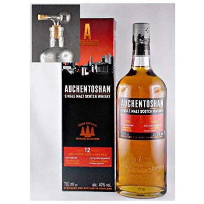 Abbildung von Auchentoshan 12 Jahre Single Malt Whisky + 1 Glaskugelportionierer