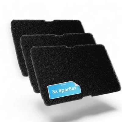 Abbildung von DL pro 3 x Schaumfilter 240x155mm für Beko Blomberg 2964840100 2964840200 Smeg 782372445 782372152 Filterschwamm Trockner Wärmepumpentrockner effiziente Filterung und Wärmetauscherschutz