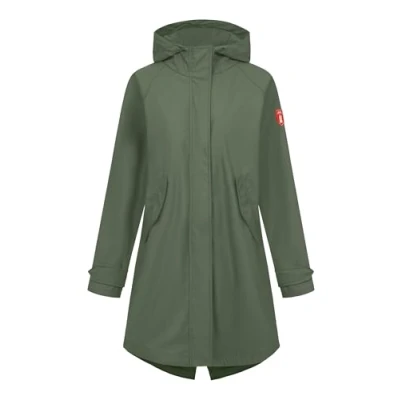 Abbildung von Derbe Traveby Friese Regenjacke / wasserabweisende Jacke, Damen, Größe: 46, Olive