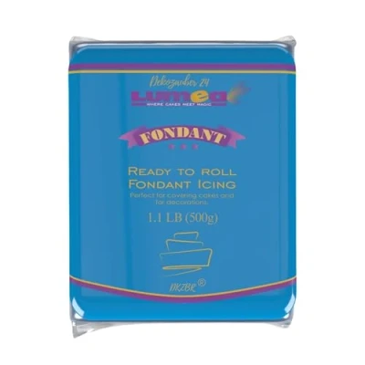 Abbildung von Dekozauber24 Premium Fondant, 500g, Rollfondant, in 17 Farben, weich und biegsam, essbar, Tortendeko Kuchen Deko (Dunkelblau)