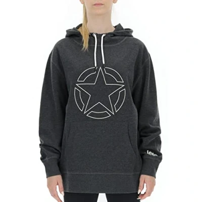 Abbildung von JEEP O102254 J217 J Damen OVERSIZE Kapuzensweatshirt Star Outline Druck J21W Dark Grey M./Birch W XS