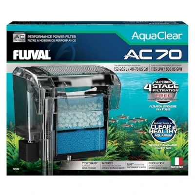 Abbildung von Fluval AquaClear AC70 Hochleistungsfilter, 152265 l
