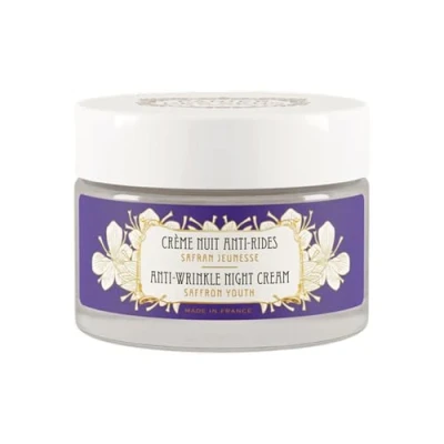 Abbildung von Panier des Sens Anti Aging Nachtcreme Hyaluronsäure + Safran Extrakt Falten und Lifting Creme Pflegecreme Frauen Feuchtigkeitspflege Gesicht 95% Natürlich 50 ml