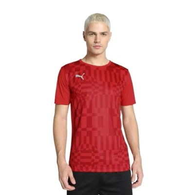 Abbildung von Puma Fussball Teamsport Textil Individualrise Graphic Tshirt print, Herren, Größe: Medium, Rot