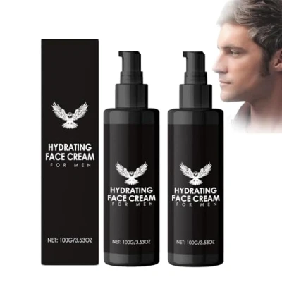 Abbildung von Gesichtscreme Männer Feuchtigkeitscreme Gesicht Als Tages, und Nachtcreme, Gesichtspflege Männer, Anti Aging mit Hanföl, Hyaluron, Moisturizer Face Skin Care for men (2)