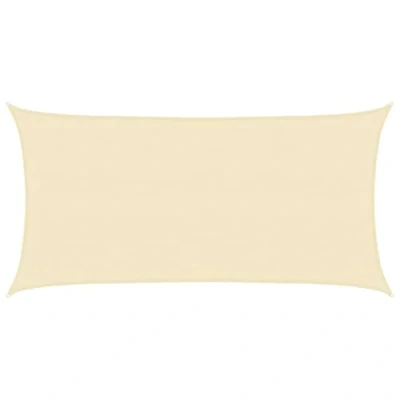 Abbildung von vidaXL Sonnensegel Sonnenschutz Windschutz Sonnendach UV Schutz Sonnenschutzsegel Schattenspender Garten Terrasse Balkon 160g/m² Creme 3x6m HDPE