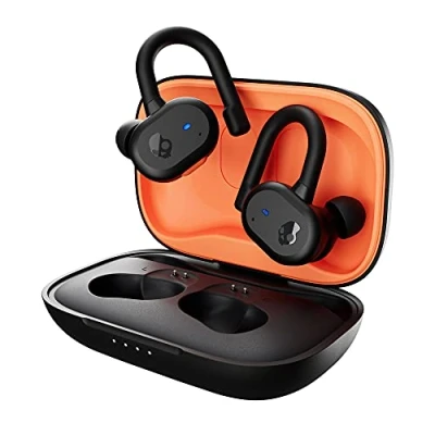 Abbildung von Skullcandy Push Active Kabelloser In Ear Kopfhörer, 43 Std. Akkulaufzeit, Skull iQ, Alexa Unterstützung, Mikro, Kompatibel mit iPhone, Android und Bluetooth Geräten Schwarz/Orange
