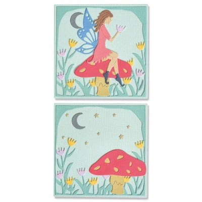 Abbildung von Sizzix Thinlits Die Set 13PK Fairy Scene 666018 Lisa Jones (10 22)